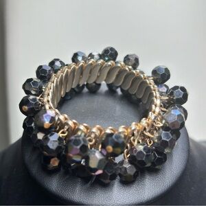 Vintage stretch ab glass crystal bracelet